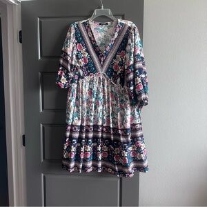 Floral Long Sleeve Dress